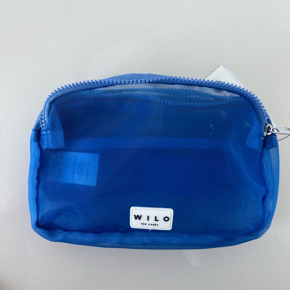 Wilo Blue Mesh Belt bag crossbody bag